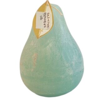 VELA EN FORMA DE PERA COLOR VERDE CLARO 11 CM