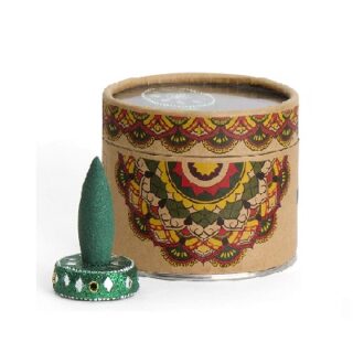 CONOS DE INCIENSO 20 PC CON QUEMADOR AROMA A JAZMIN