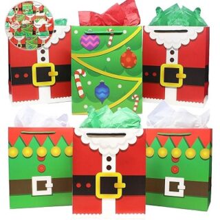 BOLSA DE REGALO NAVIDEÑA 25.5 X 20.5 CM