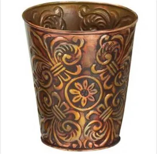 MACETA DE METAL DECORATIVA 14 CM