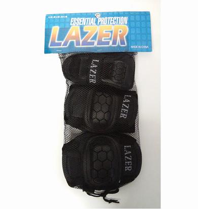 EQUIPO DE PROTECCION NEGRO LAZER RODILLERAS MEDIUM