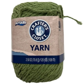 BOLA DE HILO PARA TEJER MEDIUM COLOR VERDE 2.5 OZ