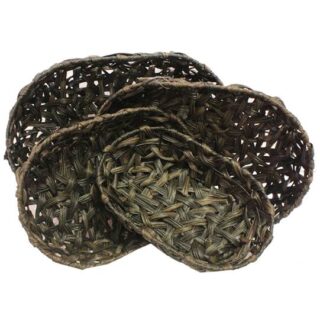 SET CANASTOS OVALADOS 4 PC 48x33CM 29x43CM 38x25CM 21x34CM