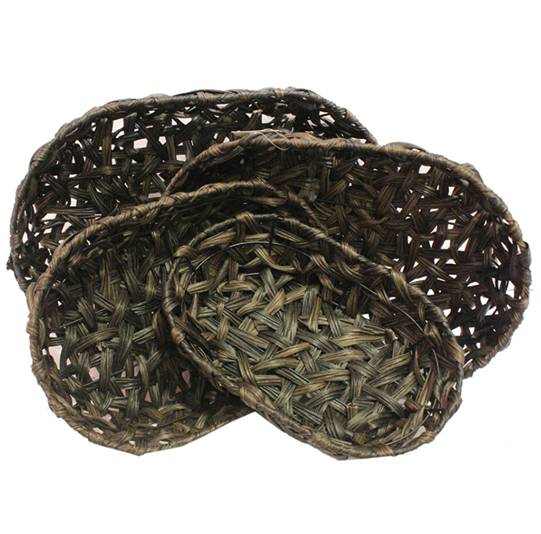 SET CANASTOS OVALADOS 4 PC 48x33CM 29x43CM 38x25CM 21x34CM