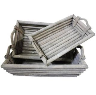 SET DE BANDEJAS 3 PC 49x27x13 CM 58x34x17 CM 64x41x19 CM