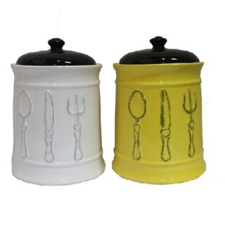 TARRO DE CERAMICA CON TAPA 17 X17 X 23 CM