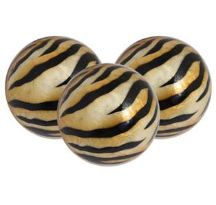 BOLAS DECORATIVAS NATURAL CEBRA 3 PC 4 PLG