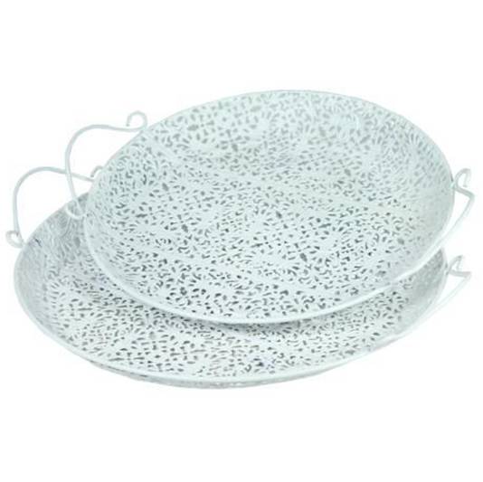 SET DE CANASTO DE METAL 34x4 CM 30x4 CM