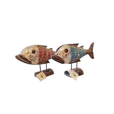 PESCADO DE MADERA 39 X 24 CM