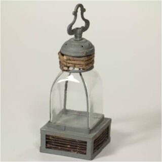 CANDELERO DE VIDRIO DECORATIVA 30x11 CM