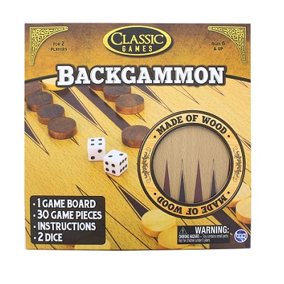 JUEGO DE BACKGAMMON CLASICO