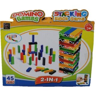 JUEGO DE DOMINO 45 PC STACKING