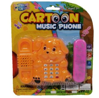 TELEFONO MUSICAL CARTOON 10x11 CM