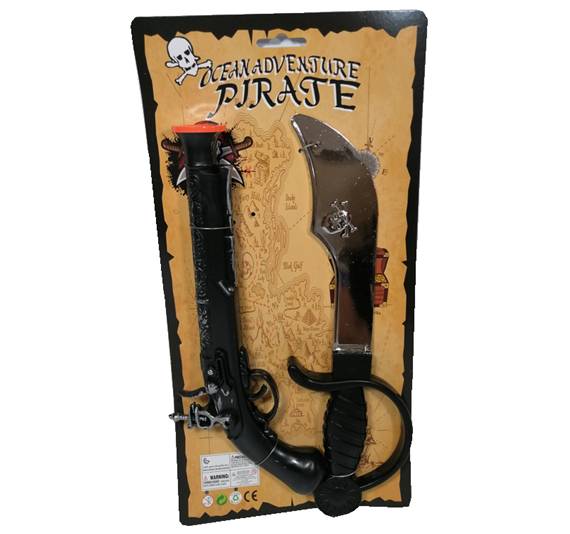 SET DE PISTOLA Y ESPADA DE PIRATAS