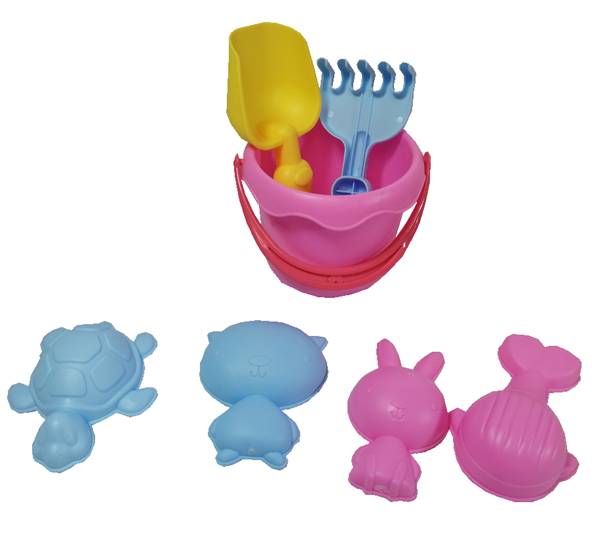 CUBETA CON ACCESORIOS PARA PLAYA 7 PC