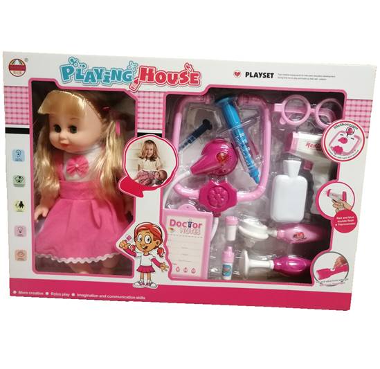 MUÑECA CON ACCESORIOS DE DOCTOR PLAUYING HOUSE