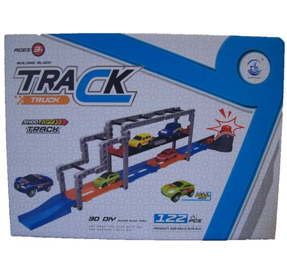 JUEGO DE PISTA CON ACCESORIOS 122 PC