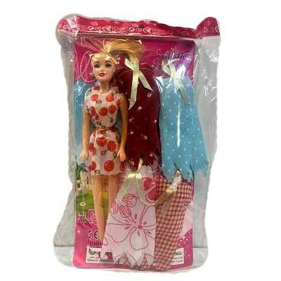 MUÑECA CON VESTIDOS 26 CM