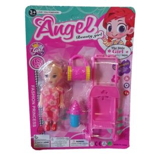 MUÑECA CON ACCESORIOS ANGEL BEAUTY GIRL