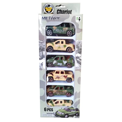 SET DE CARROS MILITARES 6 PC 8 CM