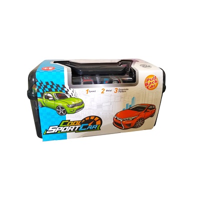 SET DE CARROS DE CARRERAS CON CUBETA