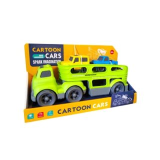 CAMION DE PLASTICO CON CARROS 31 CM
