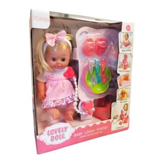 MUÑECA DE PLASTICO LOVELY DOLL 27 CM