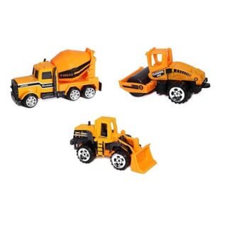 KIT DE 3 CAMIONES DE CONSTRUCCION 8 CM
