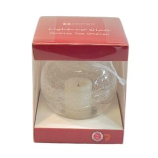 BOMBA PLASTICA CON VELA LED 4 PUL.