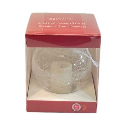 BOMBA PLASTICA CON VELA LED 4 PUL.