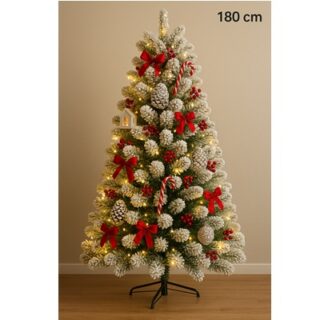 ARBOL NAVIDEÑO CON LUZ LED DE FIBRA OPTICA 180 CM