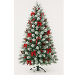 ARBOL NAVIDEÑO CON LUZ LED DE FIBRA OPTICA 180 CM