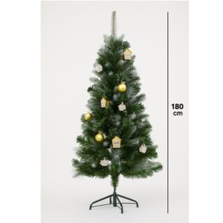 ARBOL NAVIDEÑO CON LUZ LED DE FIBRA OPTICA 180 CM