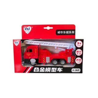 CAMION DE BOMBEROS DE METAL 17 CM