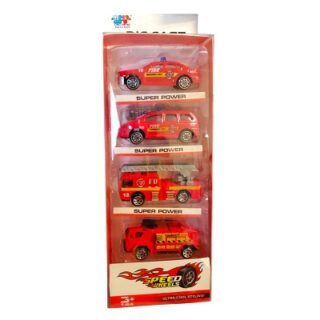 SET DE CARROS DE BOMBEROS 4 PC