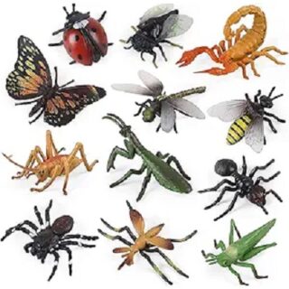 INSECTOS DE PLASTICOS VARIADOS 144 PC