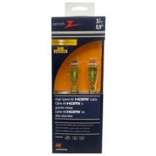 CABLE HDMI 4K DE ALTA VELOCIDAD ZENITH PREMIUN DE 3 PIES