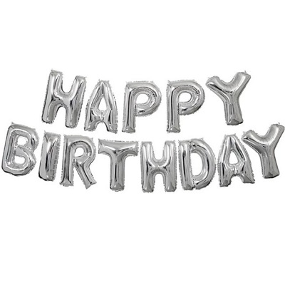 KIT DE GLOBOS DE 13 PIEZAS - HAPPY BIRTHDAY - 16¨