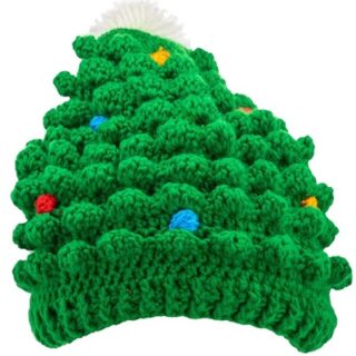 GORRO DE PUNTO CON ÁRBOL DE NAVIDAD