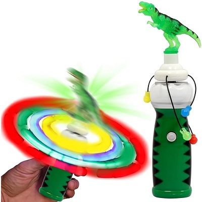 SPINNER DE DINOSAURIO CON LUZ LED