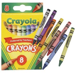 CRAYONES DE CERA 8 PC CRAYOLA
