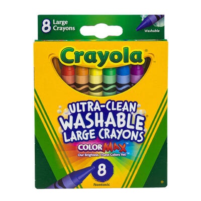 CRAYONES DE CERA 8 PC CRAYOLA WASHABLE