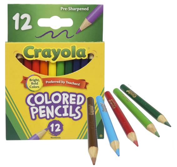 CRAYONES PEQUEÑOS DE MADERA CRAYOLA