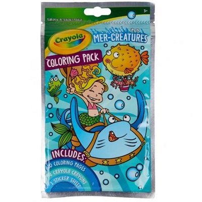 PAQUETE PARA COLOREAR DE CRAYOLA CON PEGATINAS Y CRAYONES