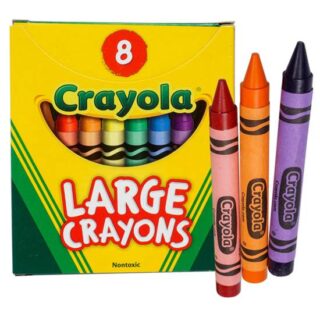 CRAYONES DE CERA LARGOS CRAYOLA 8 PC