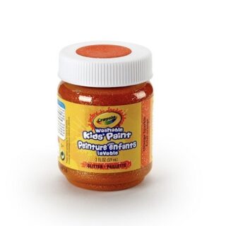 PINTURA LAVABLE CRAYOLA COLOR NARANJA CON BRILLO 2 ONZ
