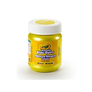 PINTURA LAVABLE CRAYOLA COLOR AMARILLO METALICO 2 ONZ