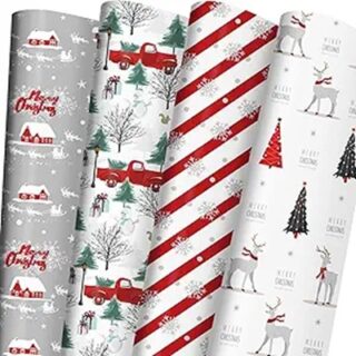 PAPEL DE REGALO NAVIDEÑO 100 PIES CUADRADOS