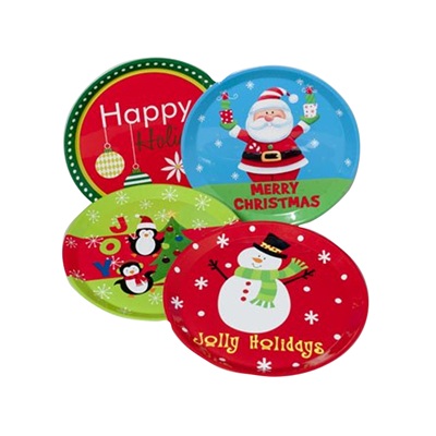 PLATO DE METAMINA NAVIDEÑO 36 CM