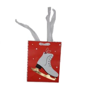 BOLSA DE REGALO DE PATÍN DE HIELO DE 6.25 PULGADAS X 5 PULG